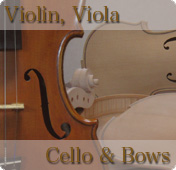 Violin, Viola, Cello & Bows